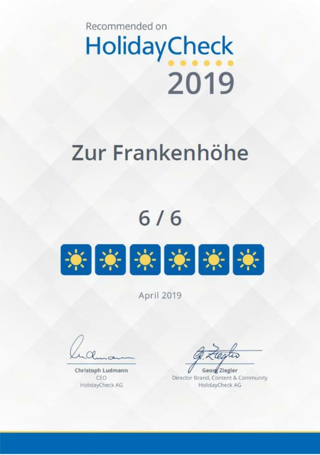 Zur Frankenhoehe Marktbergel Экстерьер фото
